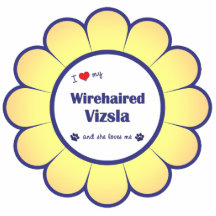 I Love My Wirehaired Vizsla (Female Dog) Photo Cutout