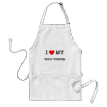 I Love My WOOD TURNER Aprons