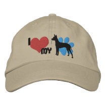 I Love my Xoloitzcuintli Embroidered Hat embroidered hats
