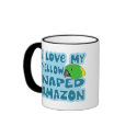 I Love My Yellow Naped Amazon Mug by MenagerieMayhem I Love My Yellow Naped Amazon Mug
