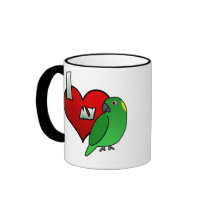 I Love my Yellow Naped Amazon Mug
