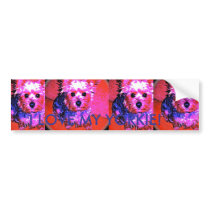 I LOVE MY YORKIE!  Bumper Sticker bumper stickers