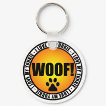 I Love My Yorkie! Keychain by farscape1970 I Love My Yorkie! Keychain