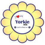 I Love My Yorkie Mix (Male Dog) Photo Cutout