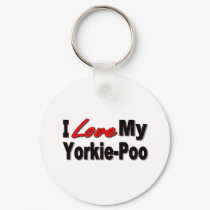 I Love My Yorkie-Poo Dog Gifts and Apparel keychains by janbalaya I Love My Yorkie-Poo Dog Gifts and Apparel keychains