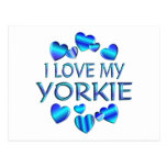 I Love My Yorkie Postcards