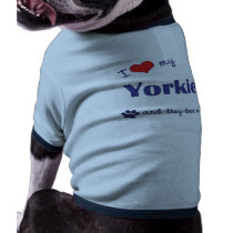I Love My Yorkies (Multiple Dogs) pet clothing