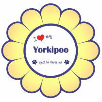 I Love My Yorkipoo (Male Dog) Cut Outs