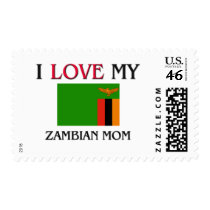 I Love My Zambian Mom Stamp