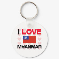 I Love Myanmar keychains by tshirtshirts I Love Myanmar keychains