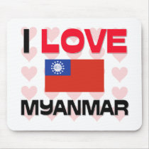 I Love Myanmar mousepads by tshirtshirts I Love Myanmar mousepads