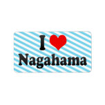 I Love Nagahama, Japan labels