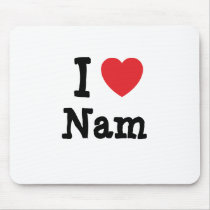 I love Nam heart T-Shirt mousepads by funnycustomtshirts I love Nam heart T-Shirt mousepads