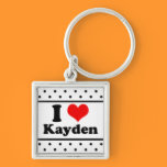 I Love Name Keychain keychains