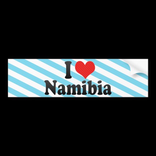 I Love Namibia Bumper Sticker