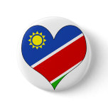 I Love Namibia Pinback Buttons
