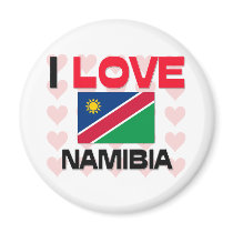 I Love Namibia magnets by tshirtshirts I Love Namibia magnets