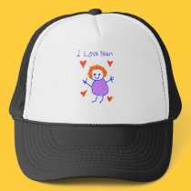 I Love Nan hats by ChocolateJava I Love Nan hats