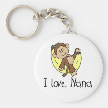 I Love Nana T-shirts and Gifts Key Chains