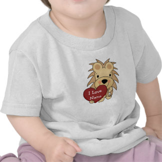 I Love Nana Whimsical Lion Valentine Shirt