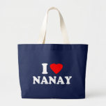 I Love Nanay Tote Bags