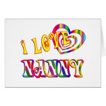 I Love Nanny Greeting Card