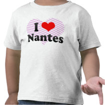 I Love Nantes, France Tshirts