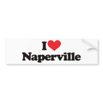 I Love Naperville bumper stickers by visualnewbie I Love Naperville bumper stickers
