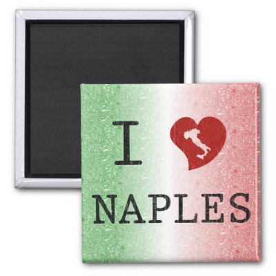 I Love Naples Vintage Italian Fridge Magnets