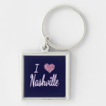 I Love Nashville Key Chain
