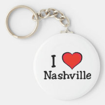 I Love Nashville Keychains