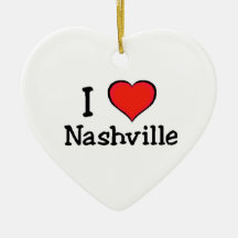 I Love Nashville Ornament