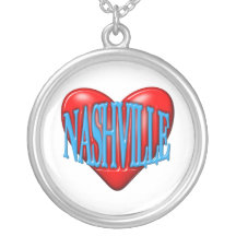 I Love Nashville Personalized Necklace