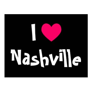 I Love Nashville Postcard