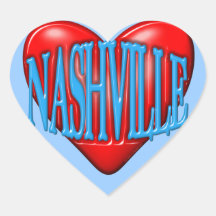 I Love Nashville Sticker