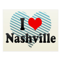 I Love Nashville, United States postcards