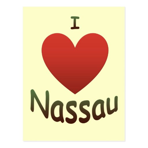 I Love Nassau Post Cards