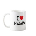 I love Natalie heart T-Shirt mugs