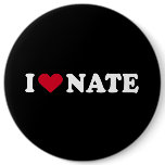I LOVE NATE buttons