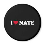 I LOVE NATE magnets
