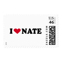 I LOVE NATE POSTAGE STAMPS