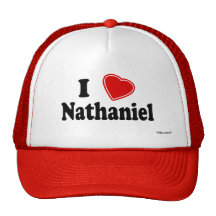 I Love Nathaniel Trucker Hat