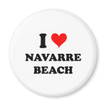 I Love Navarre Beach Florida magnets