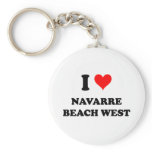 I Love Navarre Beach West Florida Keychains
