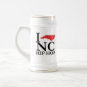 I Love NC Hip Hop Beer Mug by edub910 I Love NC Hip Hop Beer Mug