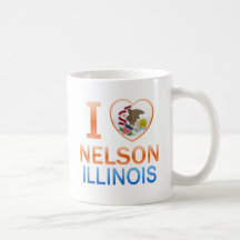 I Love Nelson, IL Mugs