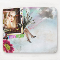 i love neon mousepads by urbancowboy i love neon mousepads