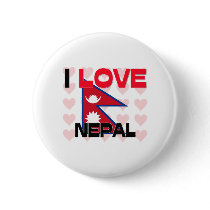 I Love Nepal buttons