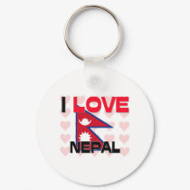 I Love Nepal keychains