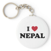 I Love Nepal Key Chain